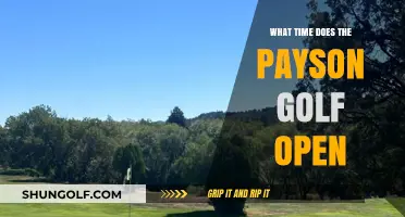 Payson Golf Course Opening Hours: Start Your Day on the Greens