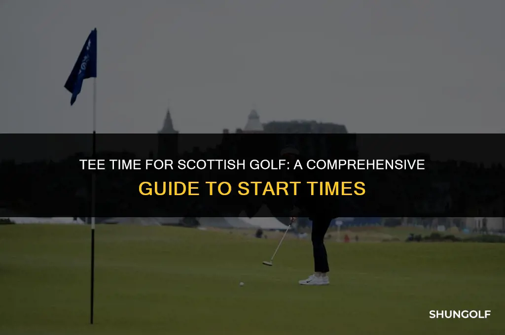 what time does the scottish golf show start