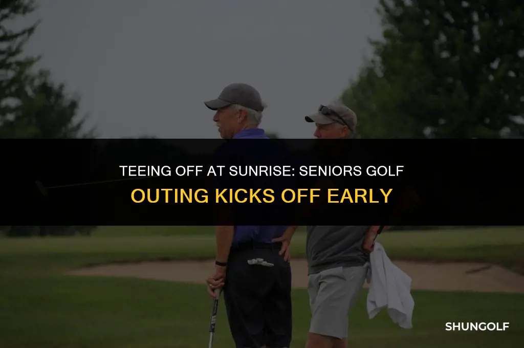 what time does the times seniors golf outing start