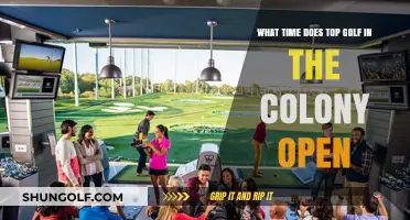 Top Golf in The Colony: Opening Hours and Tee Time Tips