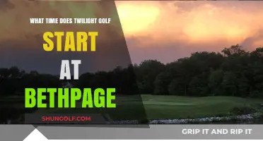 Teeing Off at Twilight: Bethpage Golf Course's Evening Start Times
