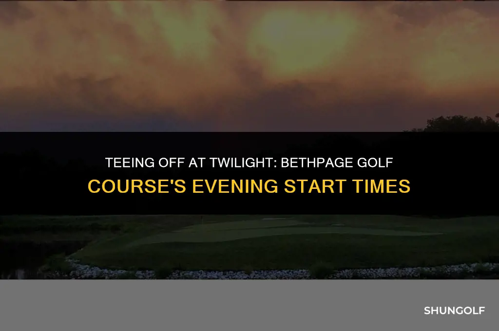 what time does twilight golf start at bethpage