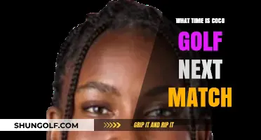 Coco Golf's Next Match Time: Schedule and Details Revealed