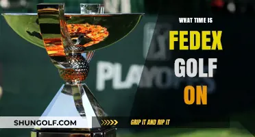 FedEx Golf: Schedule and Viewing Times