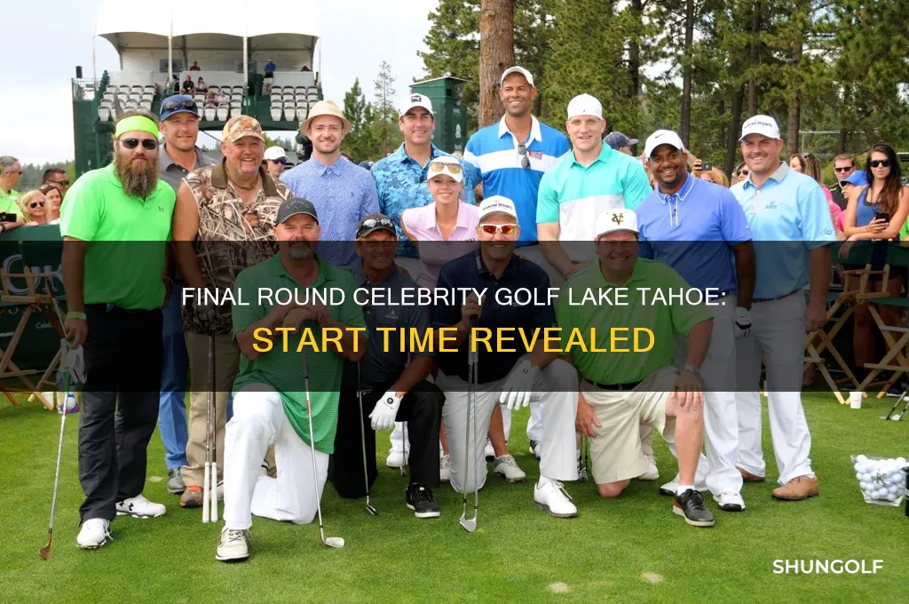 what time is final round celebrity golf lake tahoe
