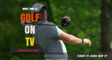 Golf TV Schedule: When to Watch
