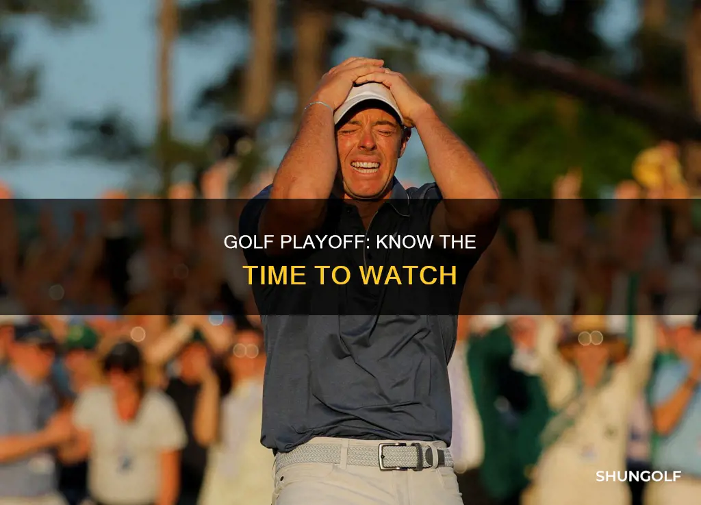 what time is golf playoff