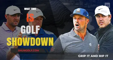 Golf Showdown: When to Tune In