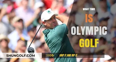 Golf Viewing Times for the Olympics