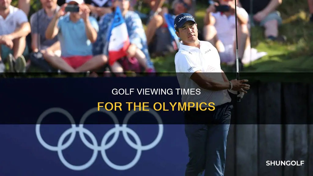 what time is olympic golf