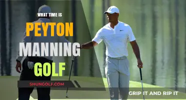 Peyton Manning's Golf Schedule: When to Watch