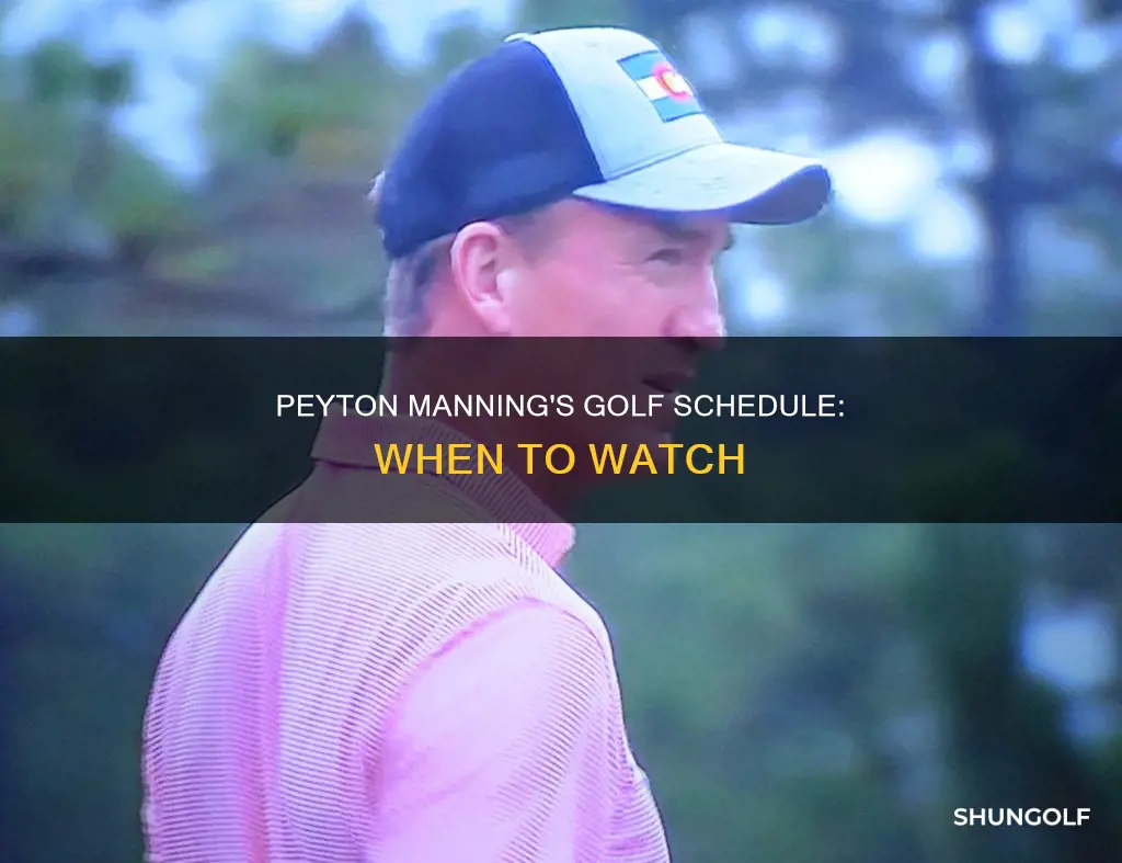 what time is peyton manning golf
