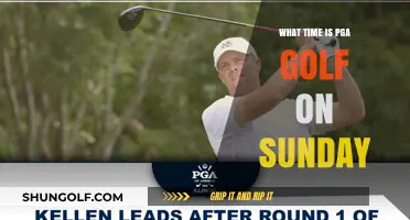 PGA Golf Sunday Schedule: Tee Times and Broadcast Details