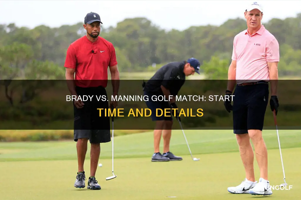 what time is the brady manning golf game