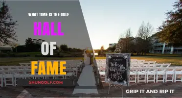 When Does the Golf Hall of Fame Ceremony Begin?