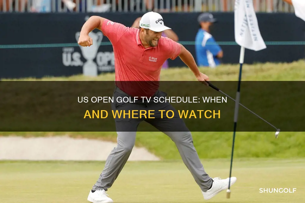what time is the us open golf televised