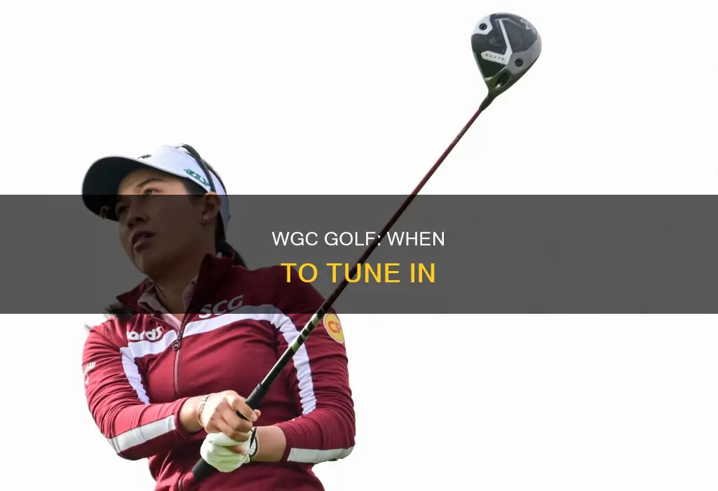 what time is the wgc golf