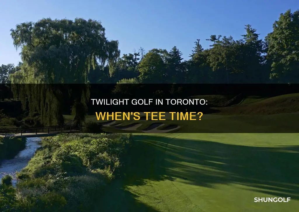 what time is twilight golf toronto