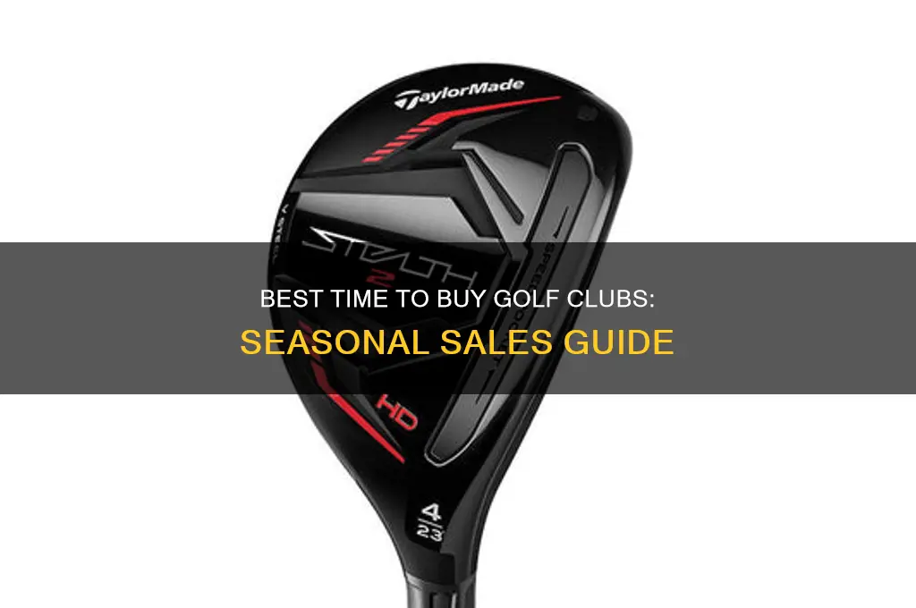 what time of year do golf clubs go on sale