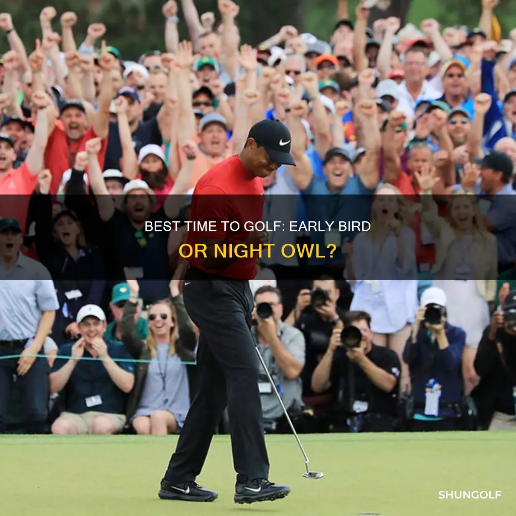 what time should i golf