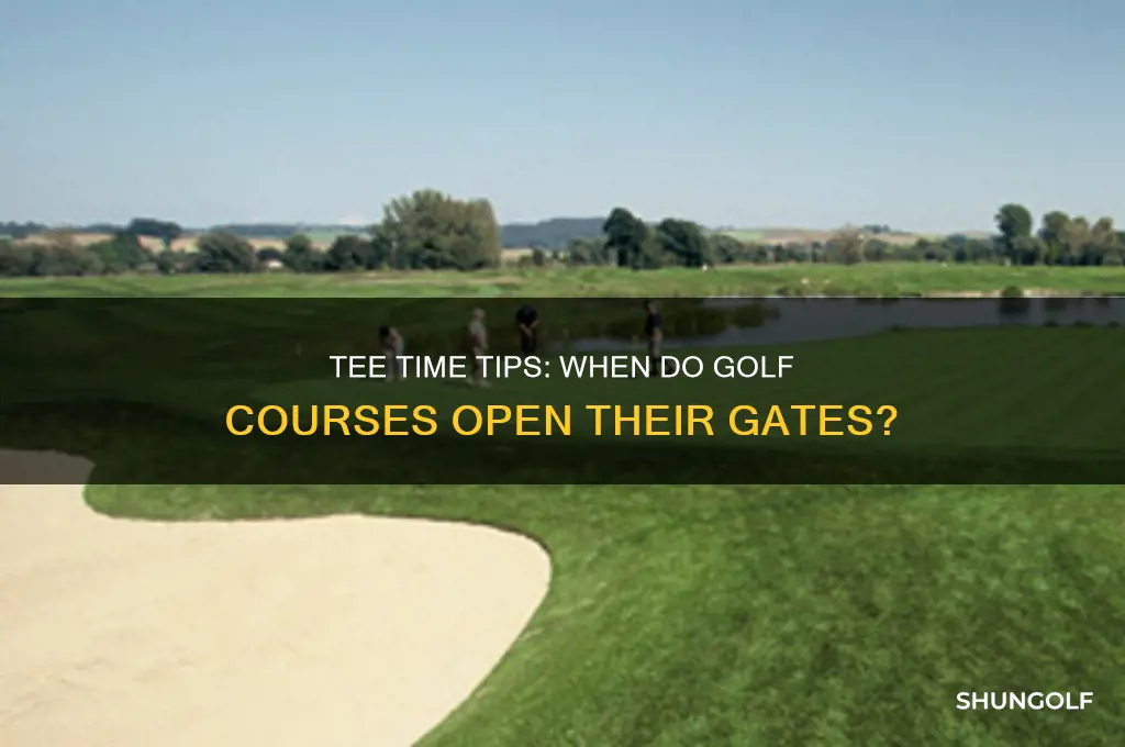 what time the golf field opens