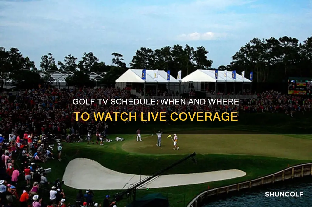 what time will the golf be on tv