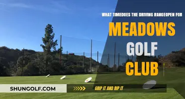 Meadows Golf Club Driving Range Hours: When Can You Practice?