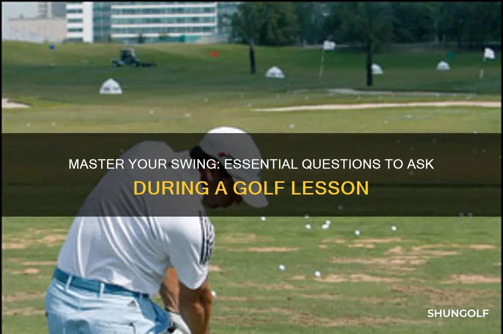what to ask at a golf lesson