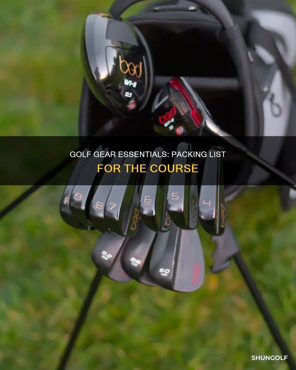 what to bring for golf