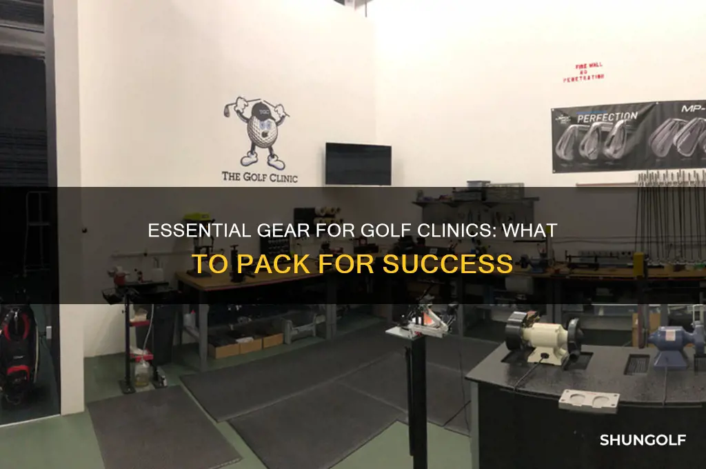 what to bring to a golf clinic