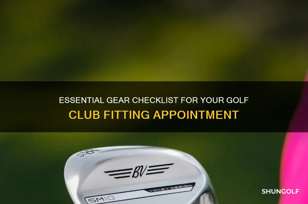 what to bring to a golf club fitting