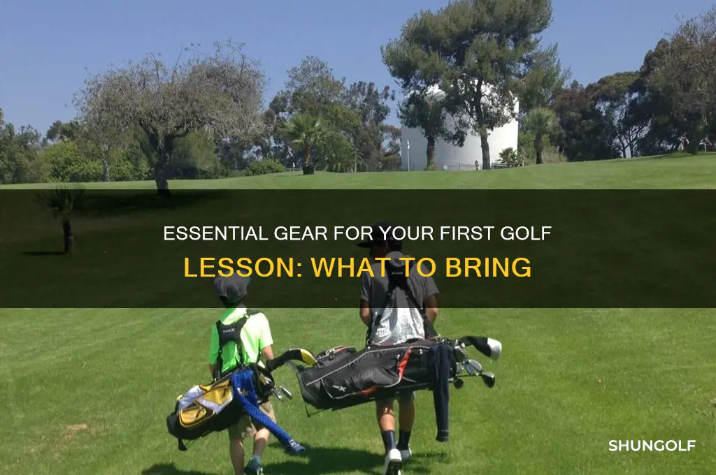 what to bring to first golf lesson