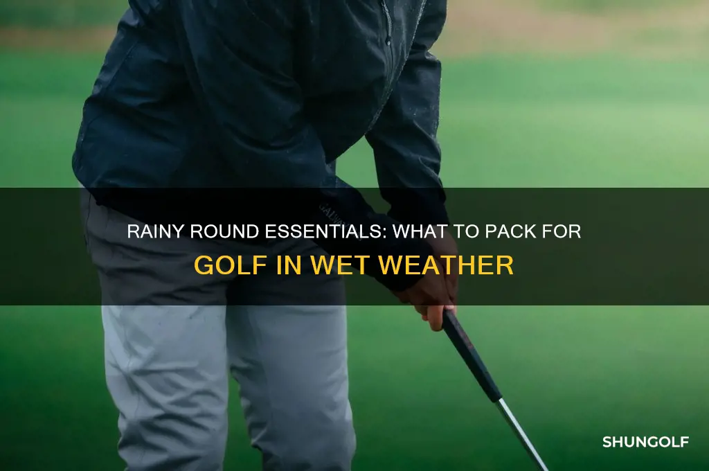 what to bring to golf in the rain