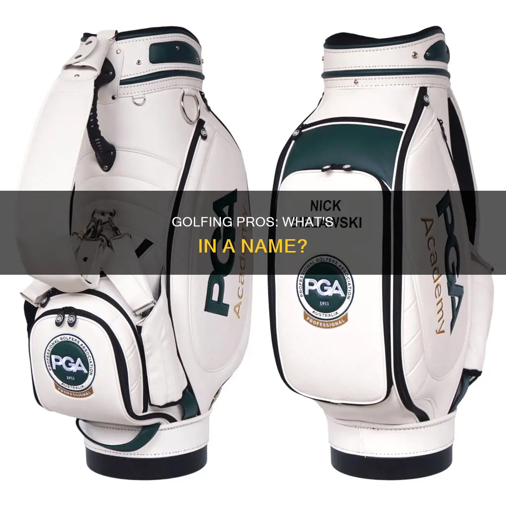 what to call a golfing pro