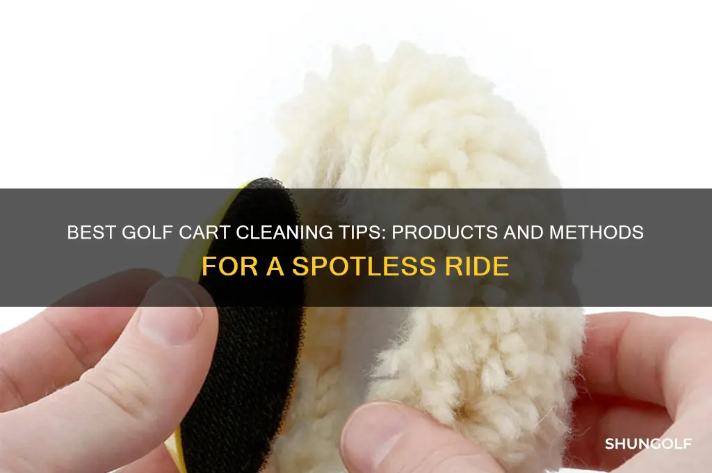 what to clean a golf cart with