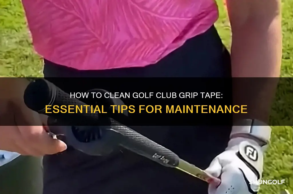 what to clean golf club grip tape