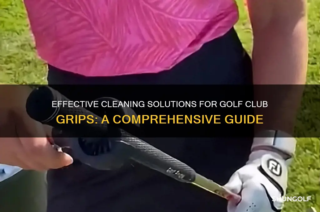 what to clean golf club grips with