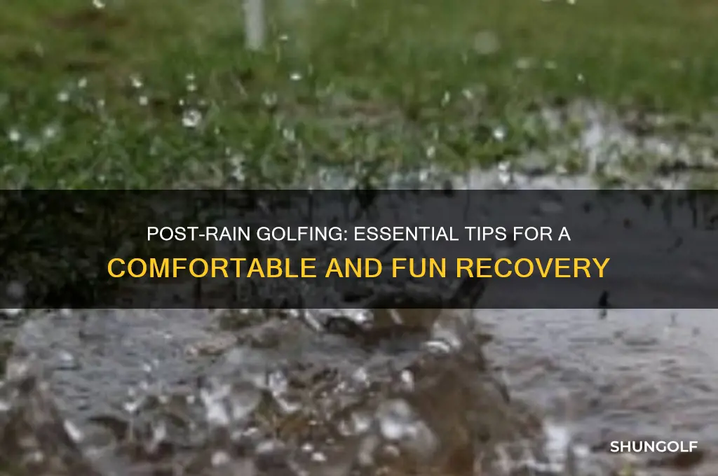 what to do after golfing in rain