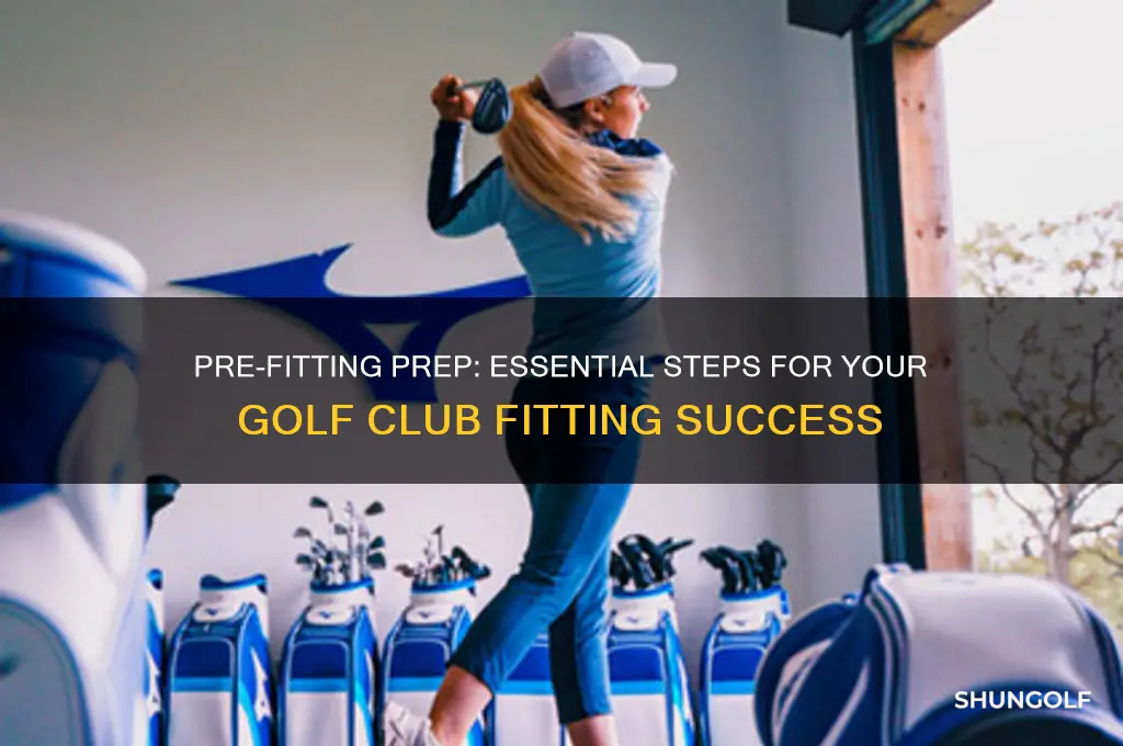 what to do before golf club fitting