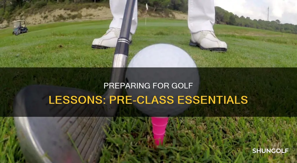 what to do before golf lessons