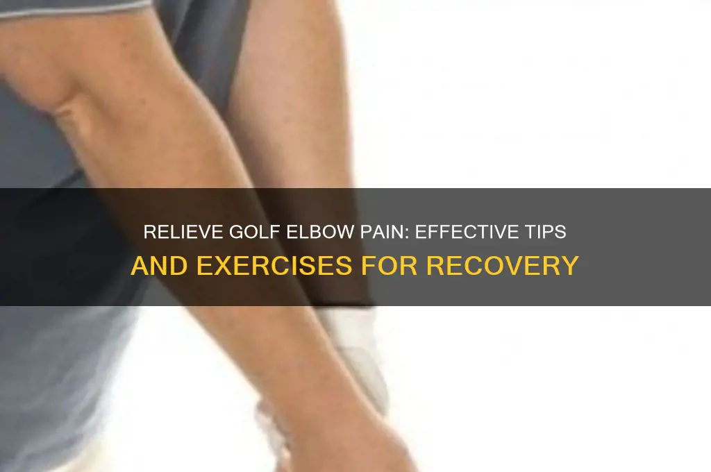what to do for elbow pain golf