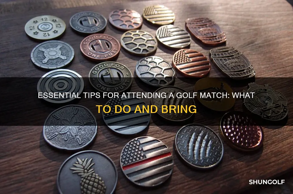 what to do when going to a golf match to