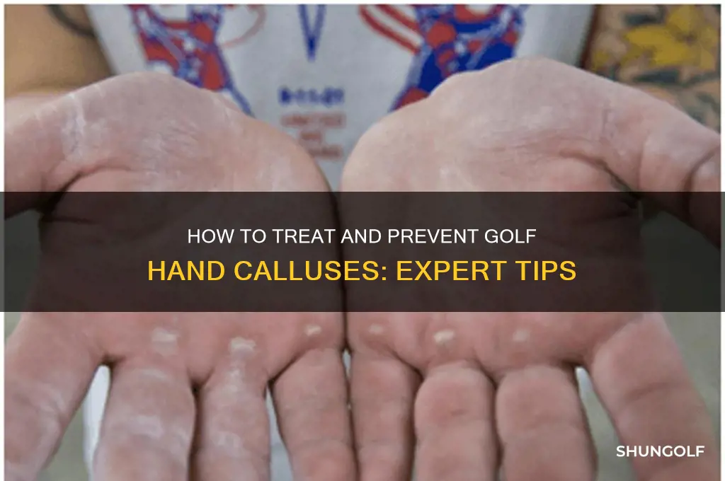 what to do with calusses on hand golf