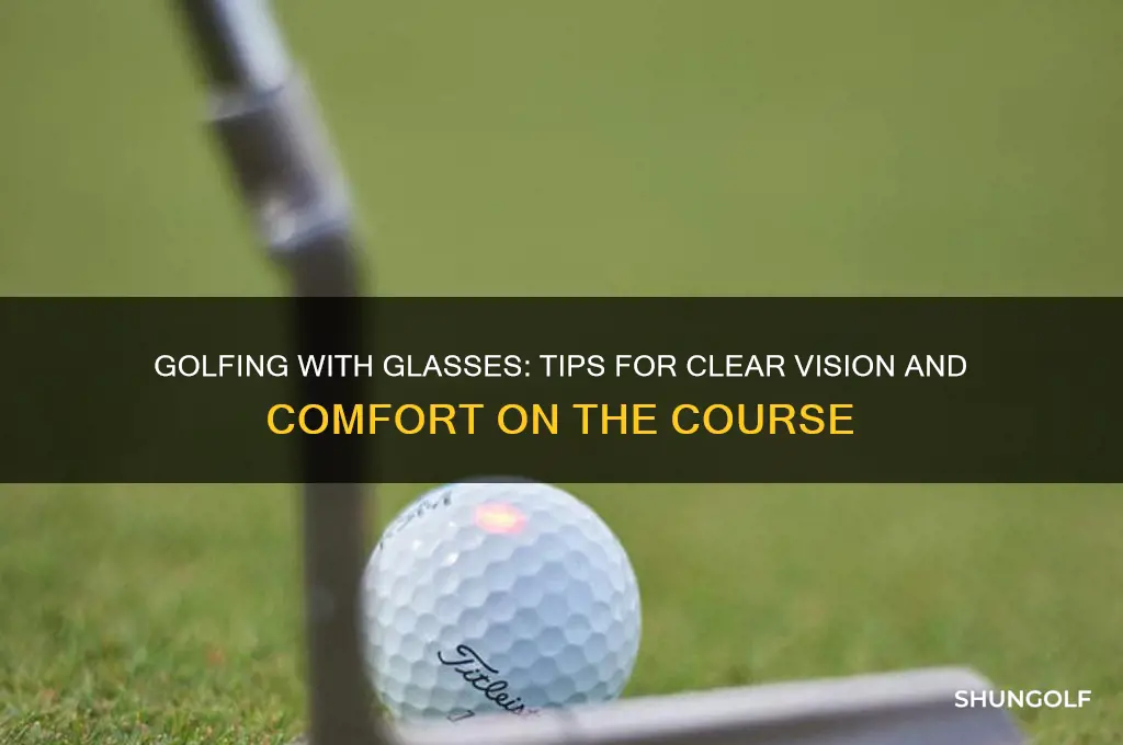 what to do with glasses when golfing