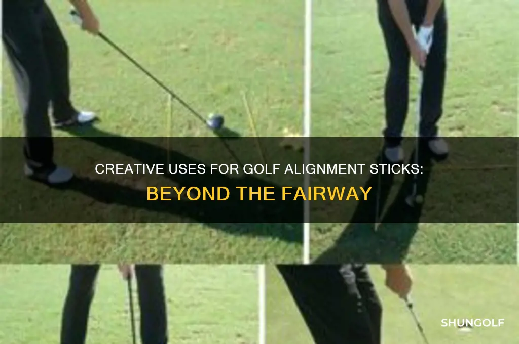 what to do with golf alignment sticks