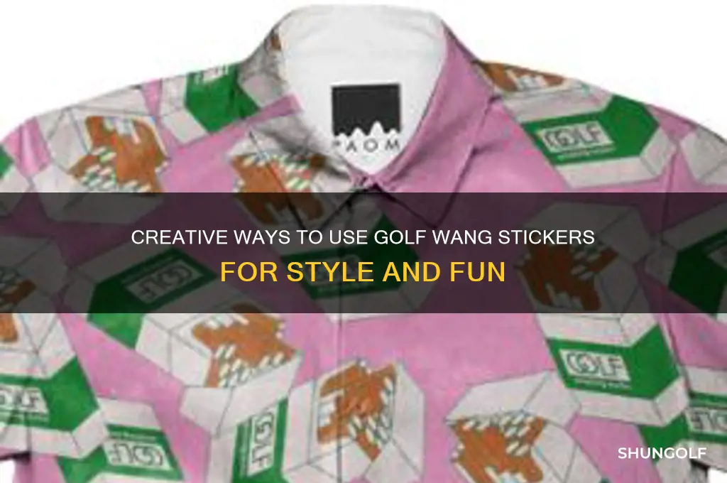 what to do with golf wang stickers