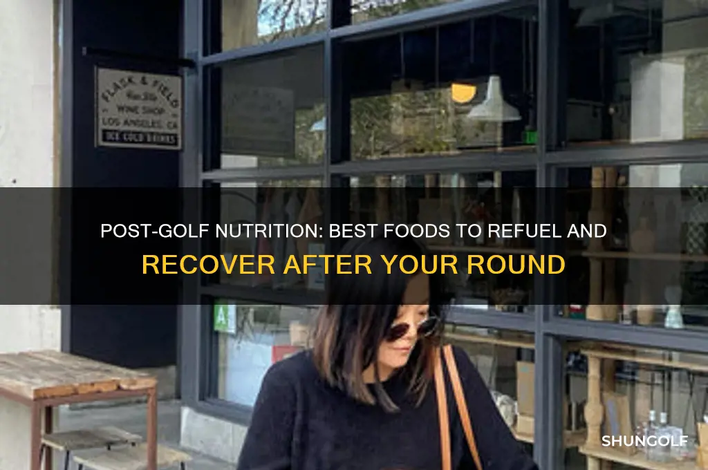 what to eat after a round of golf