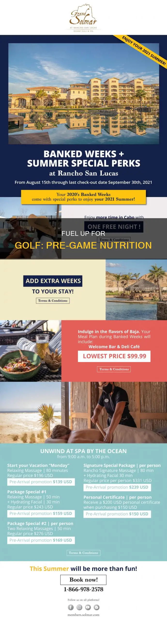 what to eat before golf match