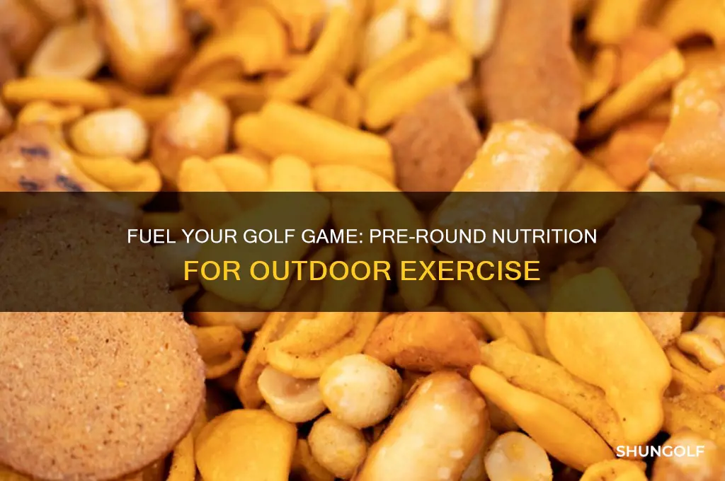 what to eat to prepare for outdoor exercise golf