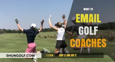 Golfers, Craft Emails to Coaches With Care